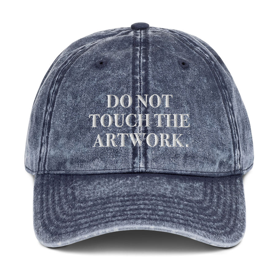 Do Not Touch Hat - #MeToo Hats - Navy | District of Clothing - Inspiration Apparel | Black Owned Business