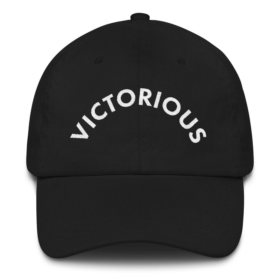 Victorious Hat - Fashion Inspirational Quotes - Black | District of Clothing - Inspiration Apparel | Black Owned Business