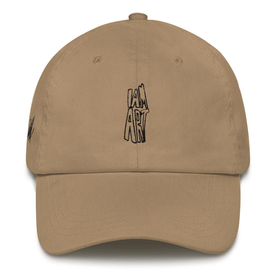 I Am Art hat - Motivational Quotes - Khaki | District of Clothing - Motivational Clothing | Black Woman Owned Company