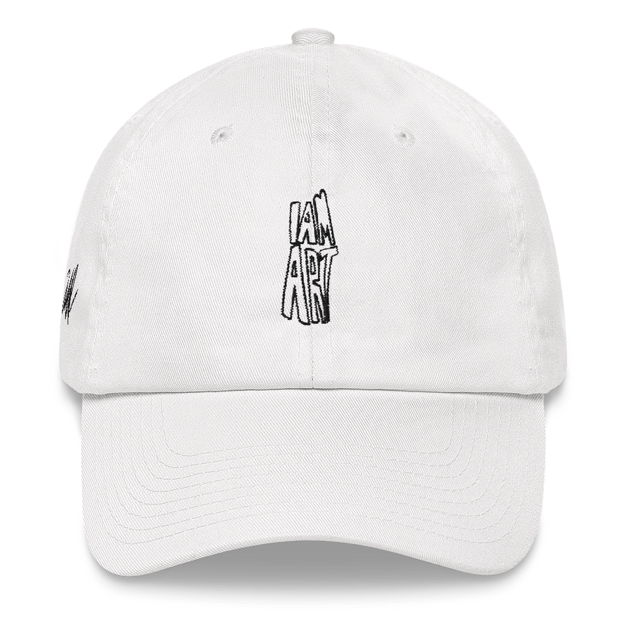 I Am Art hat - Fashion Inspirational Quotes - White | District of Clothing - Inspiration Apparel | Black Owned Business