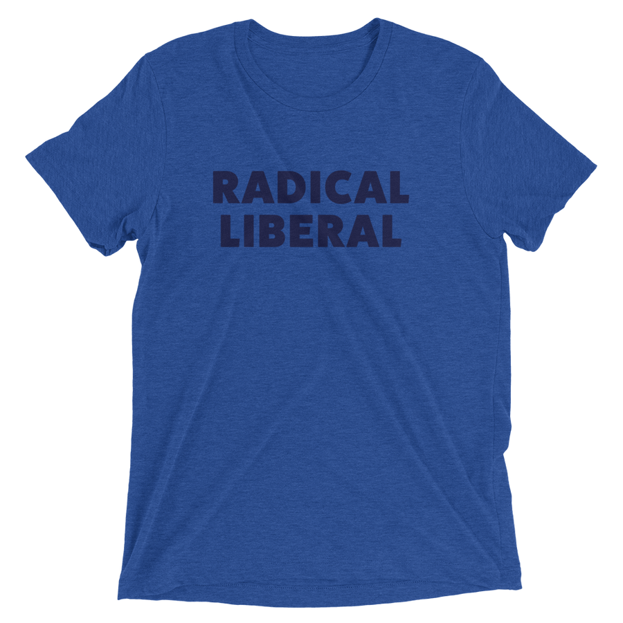 Radical Liberal - Liberal & Raphael Warnock Tee - Blue | District of Clothing - Black Women Inspirational Apparel | Black Owned Business